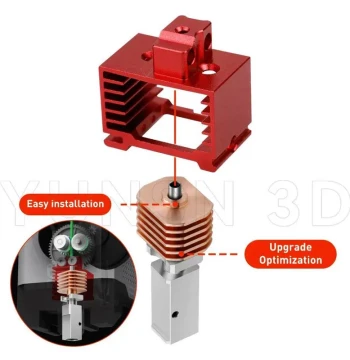 For BambuLab P1S P1P X1 X1C Upgrade Hotend Kit Heat Sinks Th