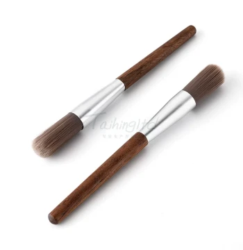 Premium Coffee Machine Accessories, 13cm Black Walnut Coffee Ground Brush, Grinder Cleaning Brush