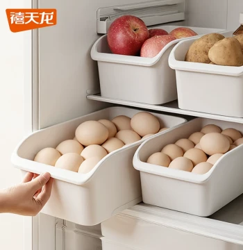 Egg Storage Box Food-Grade Drawer Organizer for Refrigerator