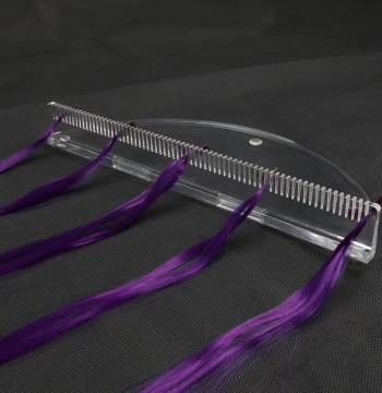 Wig Stand, Acrylic Hair Parting Display Stand, Universal for Synthetic and Human Hair, Extension Bundle Hanger