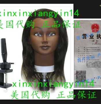 Celebrity Tina Cosmetology Ethnic Human Hair Manikin with Ho