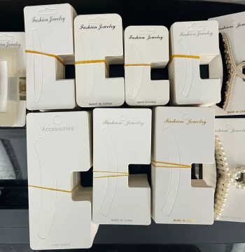 New Claw Clip Hair Accessory Packaging Cards, DIY Large Claw Card, Vertical Backing Cards for Street Vendors