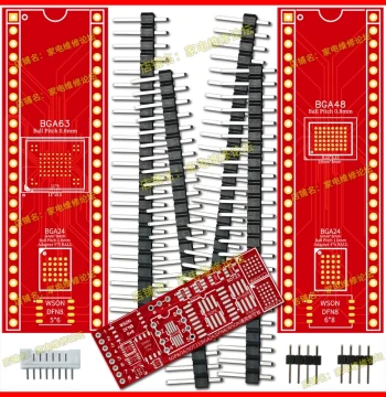 Universal Simple Programming Board 8/16 Wide/Narrow Pad Socket BGA24 BGA48 BGA63 AT45D SOT23