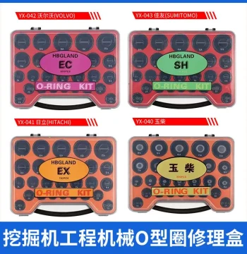 Nitrile Portable O-Ring Seal Kit Excavator Heavy Machinery Full Model Sealing Box