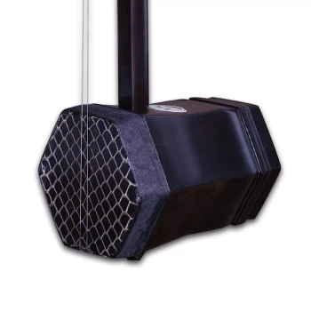 Ebony Beijing Erhu - Suzhou-Made Traditional Instrument with Accessories Included