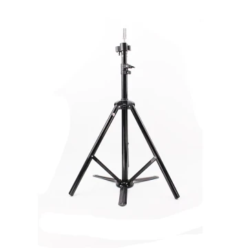 Mannequin Head Stand - Floor-Standing Large Bracket for Braiding & Updo Styling, Salon Hairdressing Tripod Support Rack