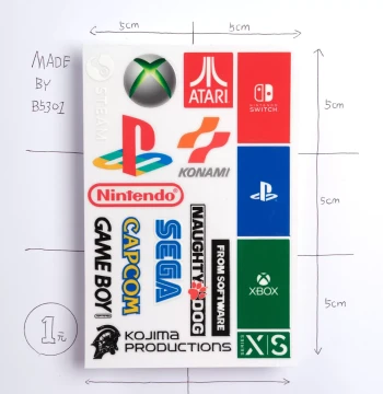 Gaming Console & Car Stickers – Featuring Sony, Xbox, Nintendo, Steam, Sega, Kojima, Naughty Dog, and Capcom