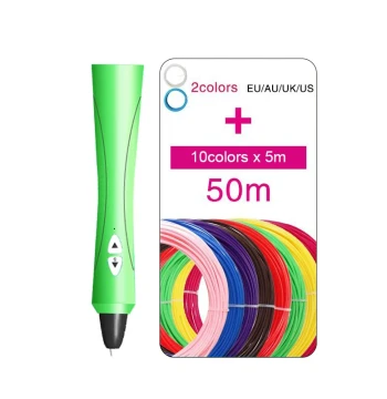 3D Printing Pen USB Plug-in Low-Temperature Consumables for Children and Students Stereoscopic Plastic Graffiti Drawing Pen