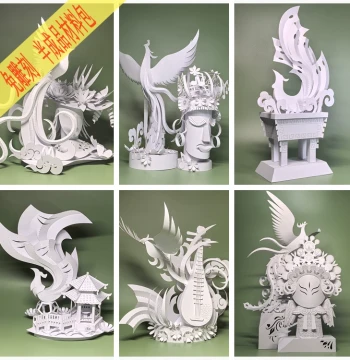 Phoenix Handcraft - 3D Animal & Bird Papercraft for Teacher Skills Competition and Exam Projects