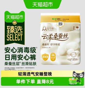 Ankexin Overnight Period Pants for Women, Postpartum Large Size Liquid Cotton Sanitary Pads