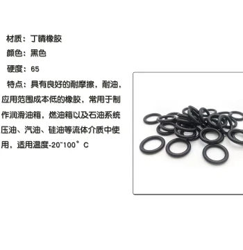 Standard Nitrile O-Ring Wire Diameter 1mm * Outer Diameter 4/4.5/5/5.5/6/6.5/7/7.5/8/8.5