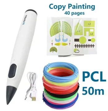 Complete 3D Pen Gift Set: Myriwell Low-Temp 3D Pen (RP300B),