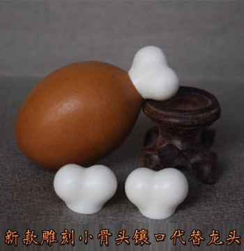 New Melamine Imitation Bone Gourd for Hand Rolling with Replaceable Dragon Head and Embeddable Top/Bottom