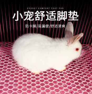 Plastic Pet Cage Floor Mat for Guinea Pigs and Rabbits - Anti-Chew Grid Pad for Cages