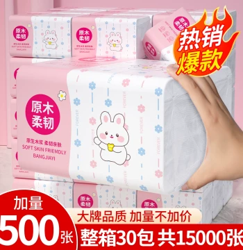 Facial Tissues 500 Sheets Bulk Case Soft for Daily Hygiene