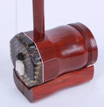 Selected Manufacturer Supply Red Sandalwood Flat Octagonal Erhu - Handcrafted Performance Erhu, Classical Red Sandalwood Instrument