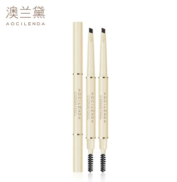 Alandy Eyebrow Pencil with Compatible Brow Powder - Smudge-Proof Makeup for Beginners