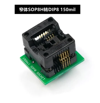 Narrow Body Programming Socket, SOP8 to DIP8 Burn-in Socket, Converter, Test Socket 1.27mm SOIC8