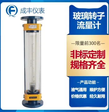 High-Precision LZJ-40F Glass Tube Rotameter for Oxygen Flow (Left/Right Outlet Customizable)