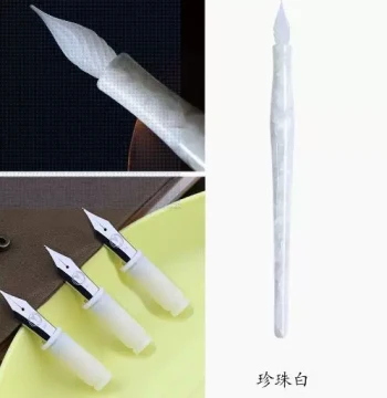 MAJOHN N12 Glass Dip Pen for Journaling and Drawing - Includes 3 Extra Nibs for DIY Crafts