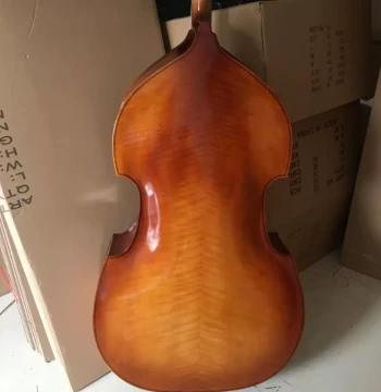 Double Bass Upright Bass Solid Wood Grain Handmade Inlay Practice Performance