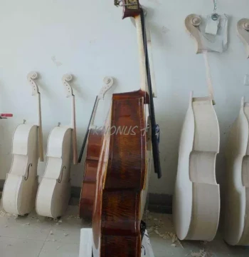 4/4, 3/4, 1/2, 1/4 Tiger-Stripe Double Bass / Contrabass