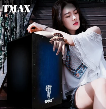 TMAX Thomas Cajon Box Drum Percussion Wooden Box Hand Drum Sitting Drum Square Cajon Instrument Professional Performance