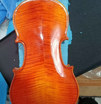 Refined Natural Flamed Violin Fine Ray Natural Flame Maple and Spruce Wood Professional Performance Grade