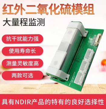 Dual-Channel NDIR Sulfur Dioxide (SO2) Sensor Module, Wide Range Air Quality O2 Concentration Detector