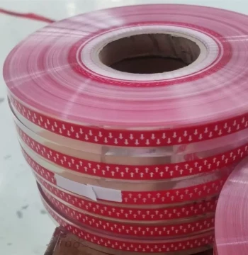 BOPP Tape Slitting Machine Automatic Labeling Red Plastic Arrow Label Width 2.2 1.2kg per Roll