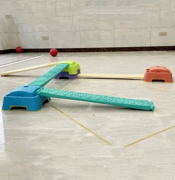 Best-Selling Colorful Plastic Balance Beam - Children's Sensory Integration Training Equipment for Kindergarten Physical Development