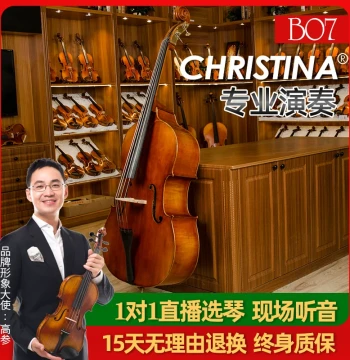 CHRISTINA Double Bass B07, Solid Wood Handcrafted Professional Grade for Adults and Children