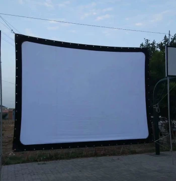 Thickened Canvas Rounded Corner Outdoor Vintage Mobile Movie Screen Projector Screen Cotton Rope 25 Meters per Bundle