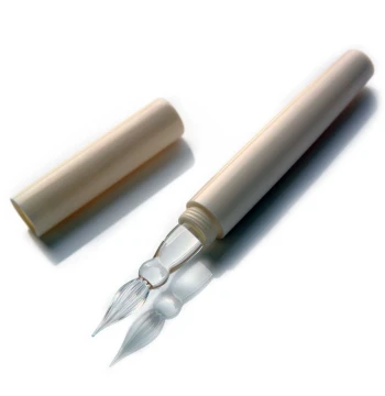 [No. 72 Pen House] Imitation Ivory Material Glass Pen Colored Ink Fountain Pen Dip Pen Journal Stationery Gift Box