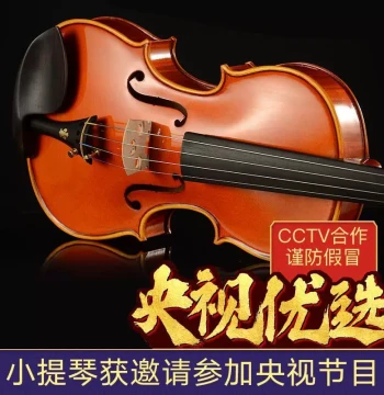 Imported Solid Wood Violin – For Children and Adults, Beginners to Professionals, Fully Handcrafted Concert-Level Instrument