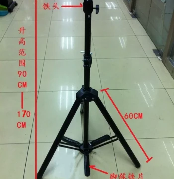 Hairdressing Mannequin Head Stand with Foot Pedal for Training and Styling