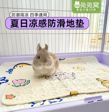 Pet Floor Mat, Small Sleeping Nest for Rabbits, Enclosure Pad for Cats and Dogs, Non-Slip Protective Mat with Bite Resistance and Breathability, Multiple Sizes