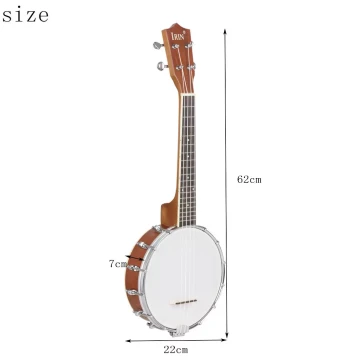 Premium IRI YouN Banjo, Sapele Wood for Learning and Practice, Stylish Design, Portable and Unique Pattern