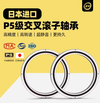 EVB Robot Joint Crossed Roller Bearings Models RAU1005, 1505, 2005, 3005, 4005UUCC0 P5