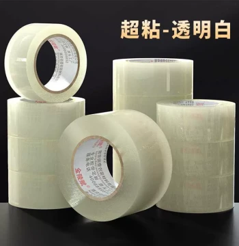 [Live Stream Recommended] Clear Tape High Viscosity Non-Breaking Large Wide Yellow Packaging Tape for Express Delivery Box Sealing
