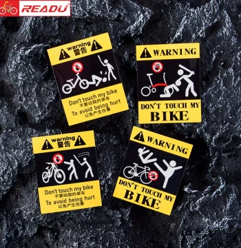 Do Not Touch My Bike Sticker - Personalized Warning Decor for Road, Mountain, and Kids' Bicycles