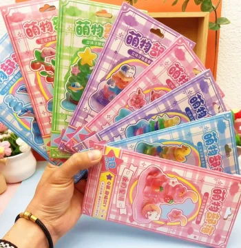 Cute Corner Moe 3D Embossed Stickers Stacking Game Japanese Creative Small Ornaments Handmade DIY 3D Stickers