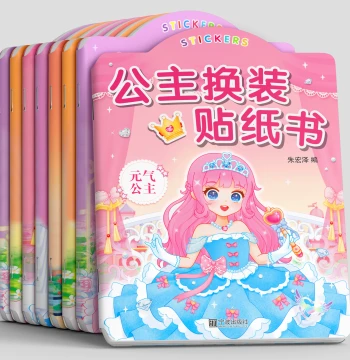 Princess Dress-Up Stickers for Girls, Children's Book, Educational for Ages 3-6, Safe, Non-Toxic, Reusable