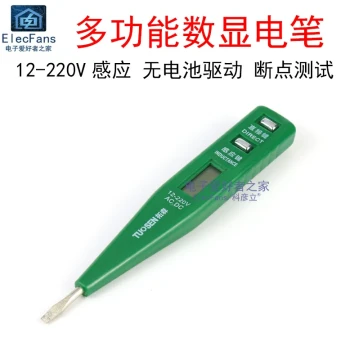 Digital Display Flathead Screwdriver Test Pen | Electrician's Tool for Live/Neutral Wire, Breakpoint & Leakage Detection
