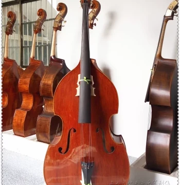 Fully Handmade Natural Tiger-Stripe Double Bass, Professional Orchestra Performance Grade