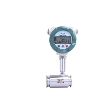LWY Turbine Flow Meter for Liquids (Diesel, Alcohol, Water) - Stainless Steel Sensor with Digital Display