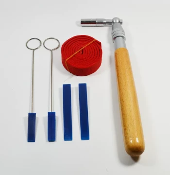 Piano Tuning Tool Kit, Professional 6-Piece Set Including Tuning Wrench for Instrument Maintenance