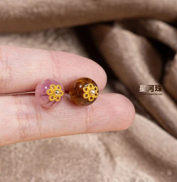 Qipao Buttons Imitating Jade and Starry Beads - Pearl Finish Frogs for Tang Suit, Hanfu, and Chinese Retro Fashion DIY Decoration