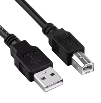 USB Data Cable Compatible with Zebra, HP, Canon, Epson, and Other Label Printers