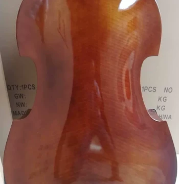 Double Bass with Solid Wood Top and Decorative Back - 3/4 Size